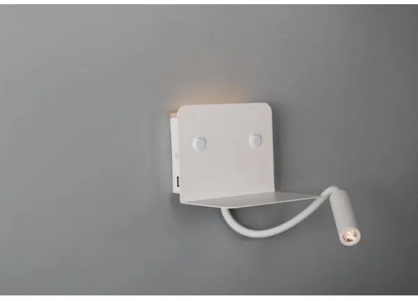 Azzardo AZ4417 - LED Lampada flessibile piccola con ripiano VERA 1xLED/5W/230V + 1xLED/6W