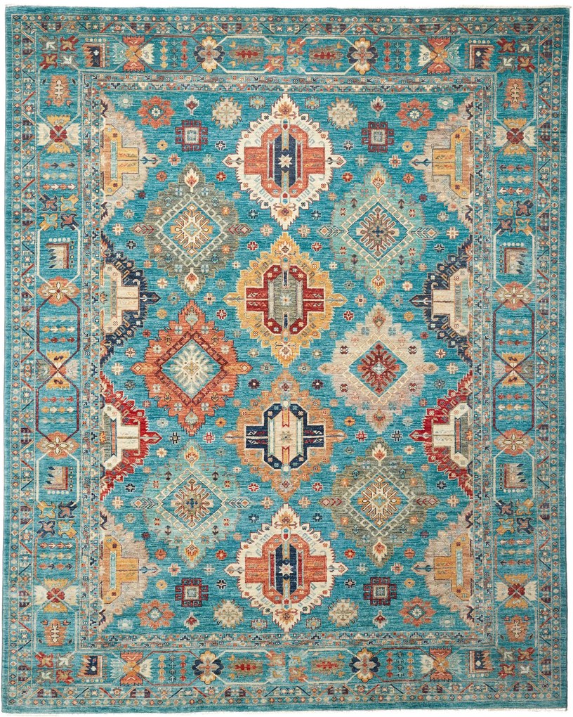 Samarkand Tappeto 250 x 310 Blu (Pakistan) Annodato A Mano