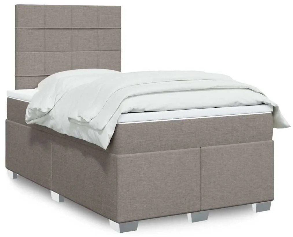 Giroletto A Molle Con Materasso Tortora 120x200 Cm İn Tessuto /