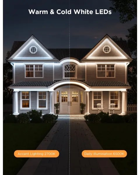 Govee - Striscia LED per esterni Pro SMART RGBICWW 10m Wi-Fi IP65