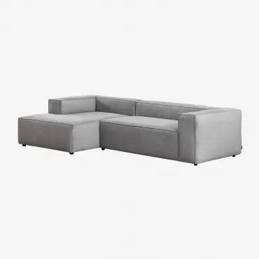 Divano Alembert 3 Posti Chaise Longue Sinistra & Velluto a Coste - Sklum