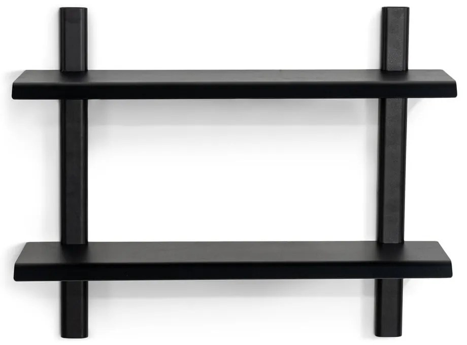 Mensola nera in metallo con ripiani multipli 60 cm Hola – Spinder Design