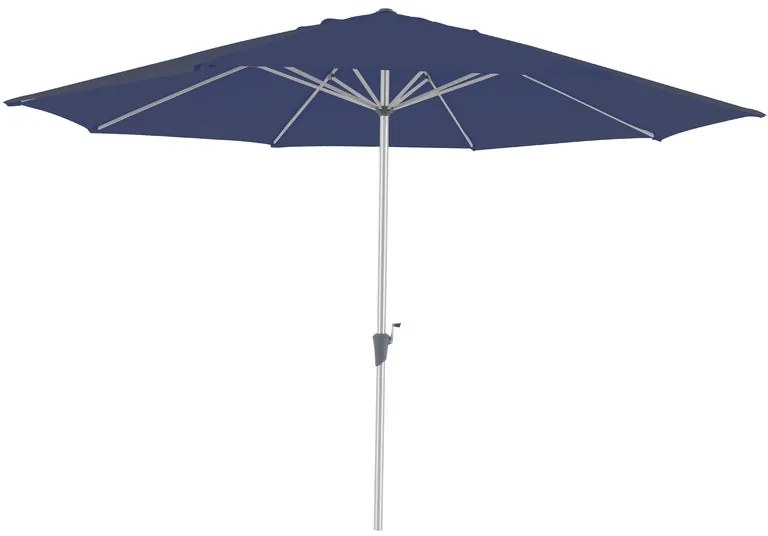 Ombrellone a palo centrale grigio Aura NATERIAL Ø 394 cm con telo blu
