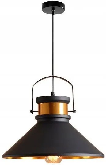 Lampada da soffitto ASTI B Nero/Oro