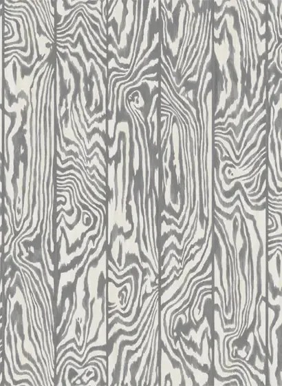 Cole & Son Carta da parati Zebrawood - Black/ White