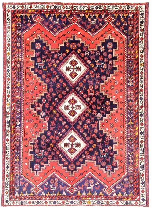 Sirjan Tappeto persiano 170 x 260 Blu (Iran) Annodato A Mano