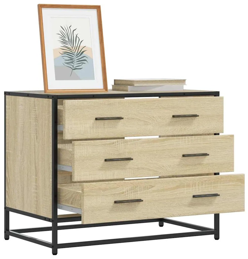 Cassettiera Rovere Sonoma 70x41x56 Cm İn Legno Multistrato /