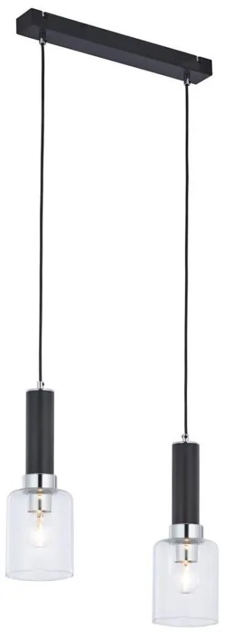 Jupiter 1868 - TU2 - Lampadario a sospensione con filo TULUZA 2xE27/60W/230V argento