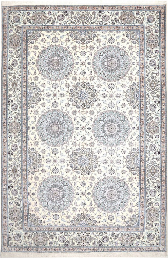 Nain Tappeto 220x320 Beige (Iran) Annodato A Mano