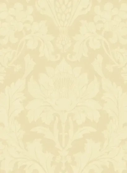 Damask Tapete Fonteyn von Cole & Son - Pale Yellow