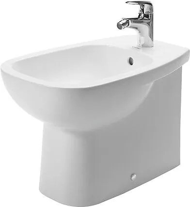 Bidet filo muro Monoforo Con Troppo Pieno Bianco rubinetto non incluso D-code 22411000002 Duravit