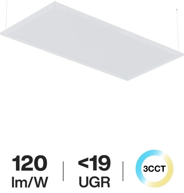 Pannello LED a Sospensione 60x30 32W UGR19 CCT con driver Philips Colore Bianco Variabile CCT