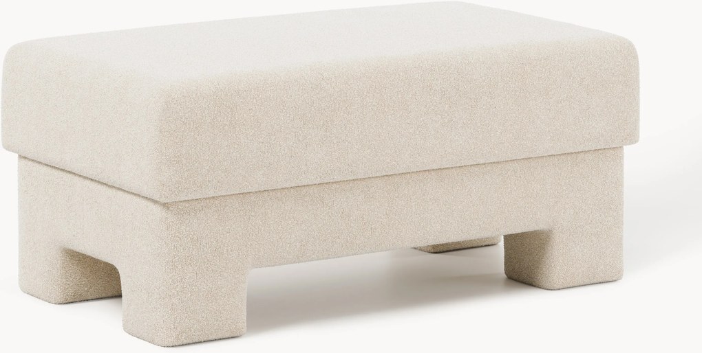 Poggiapiedi da divano in bouclé Atlas