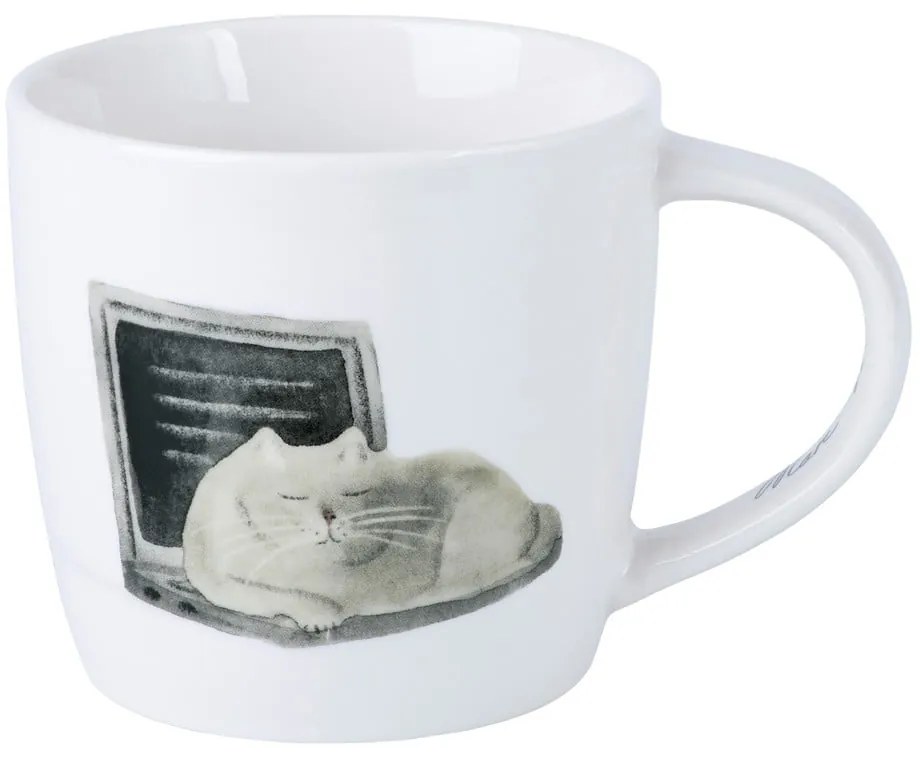 Tazza in porcellana bianca 400 ml Computer Cat - Maxwell & Williams
