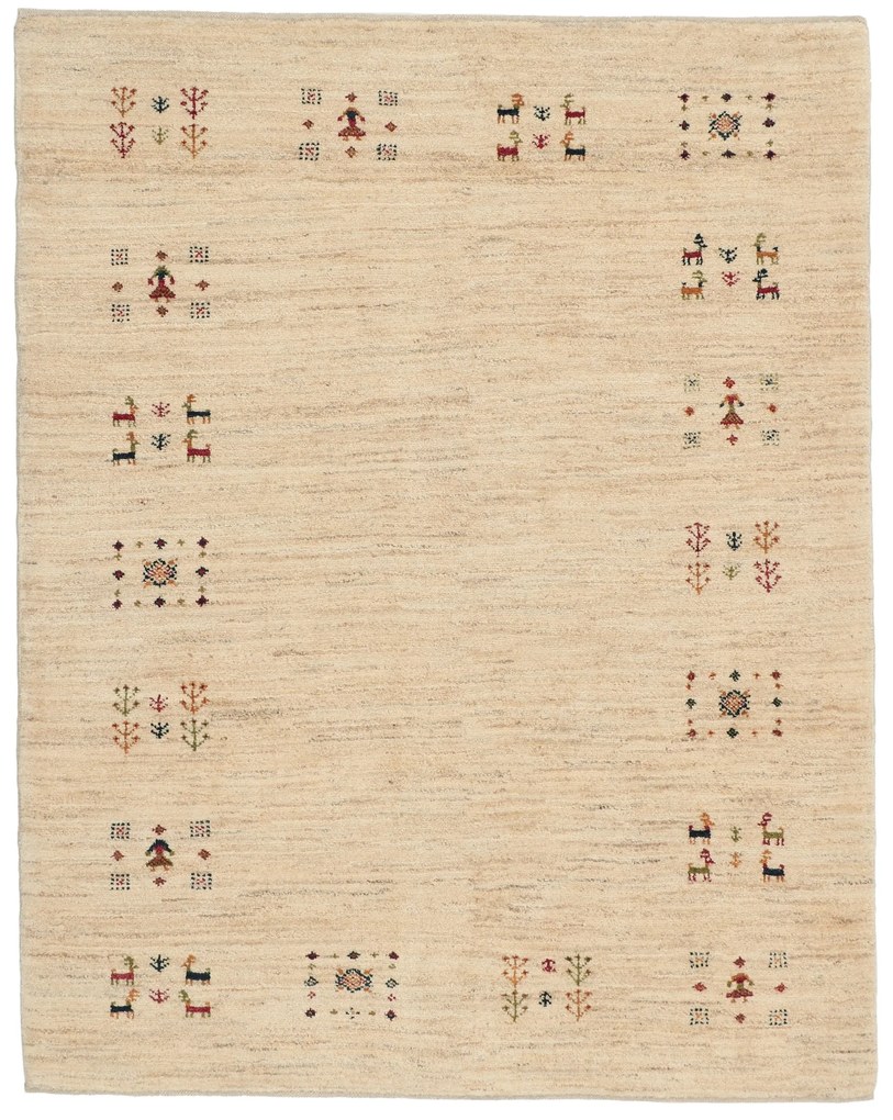 Gabbeh Tappeto 160 x 200 (Iran) Annodato A Mano