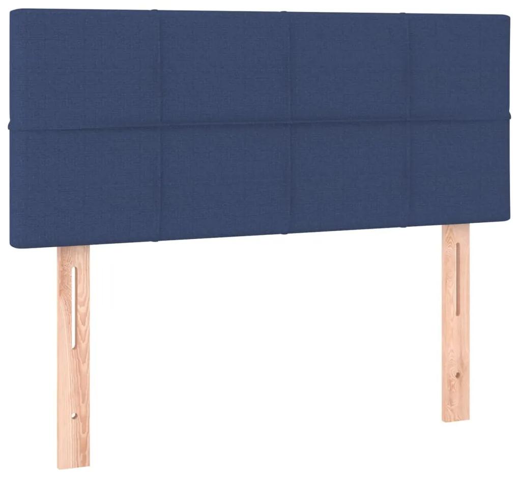 Giroletto a Molle con Materasso Blu 100x200 cm in Tessuto