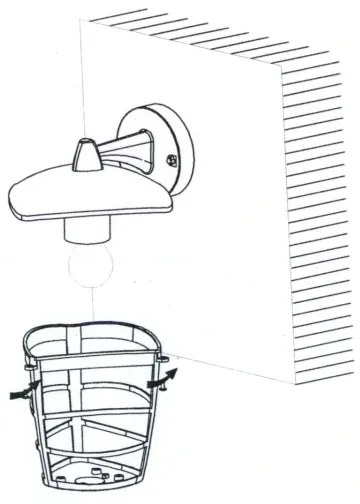 Eglo 93098 - Applique a LED da esterno ALORIA 1xE27/8,5W/230V