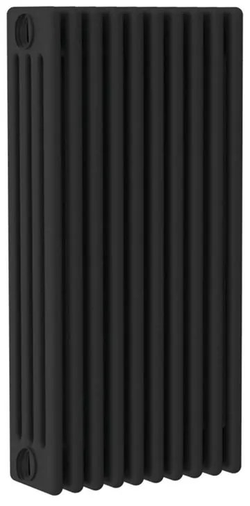Radiatore acqua calda ERCOS Comby in acciaio 4 colonne, 10 elementi, interasse 623 mm, nero