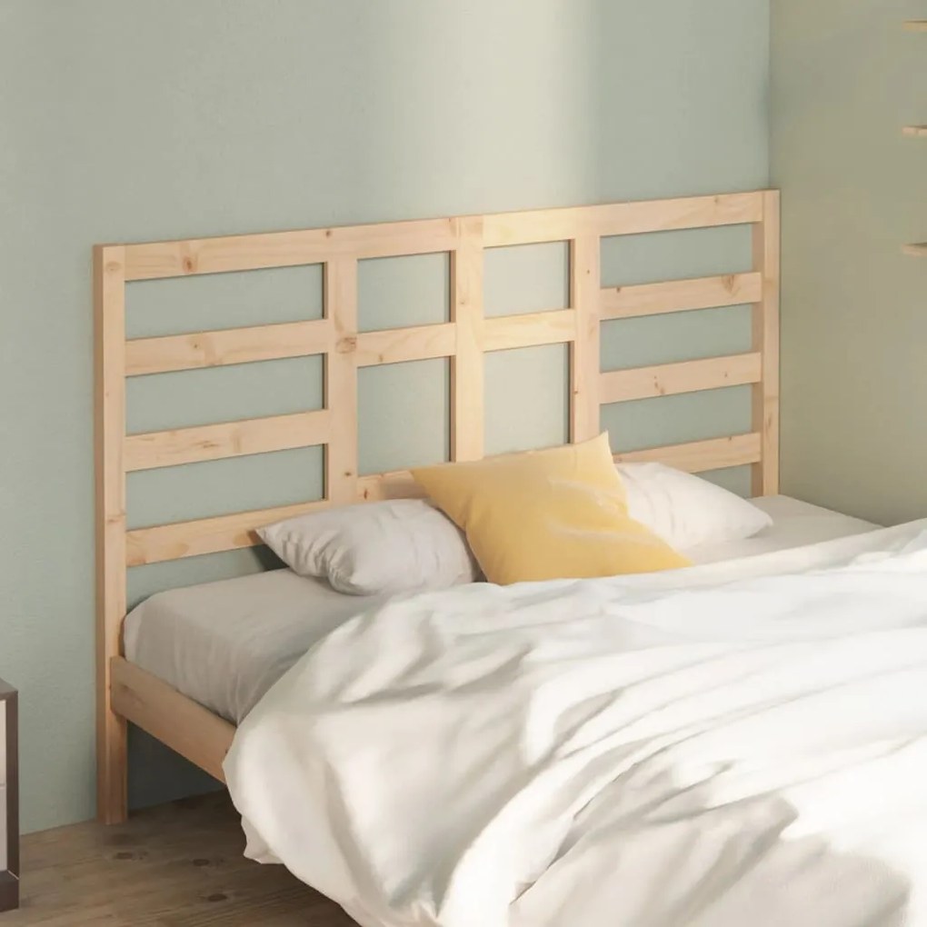 Testiera per letto 166x4x104cm in legno massello di pino