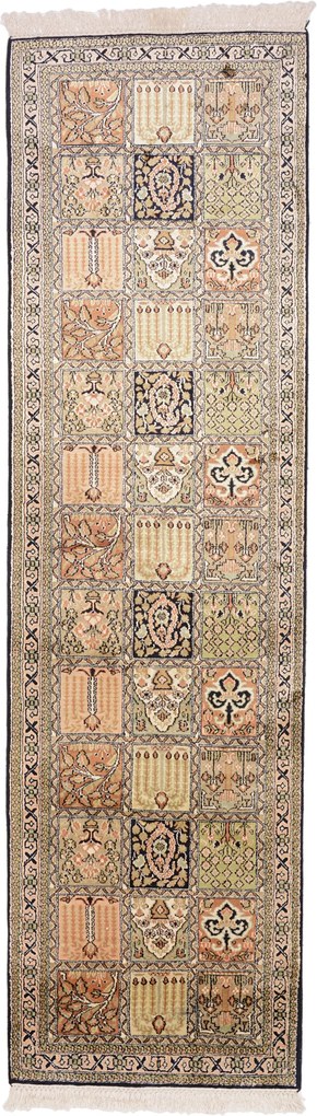 Cashmere Silk Tappeto orientale 220x60 (Indian) Annodato A Mano
