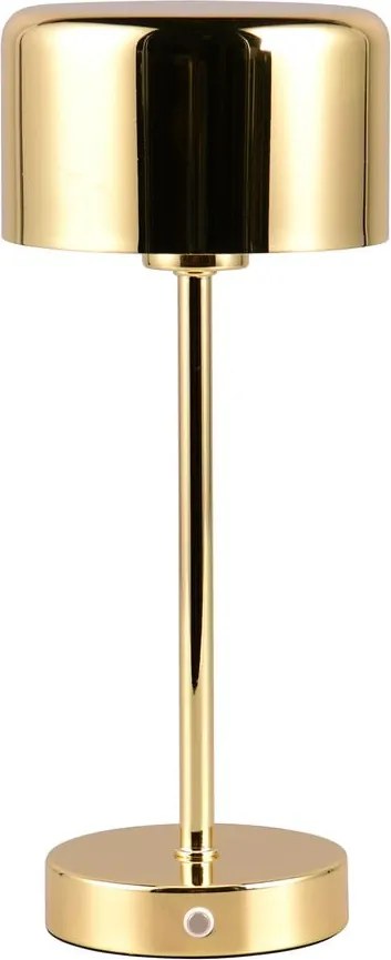 Lampada da tavolo a LED dimmerabile in oro (altezza 30 cm) Jeff - Trio
