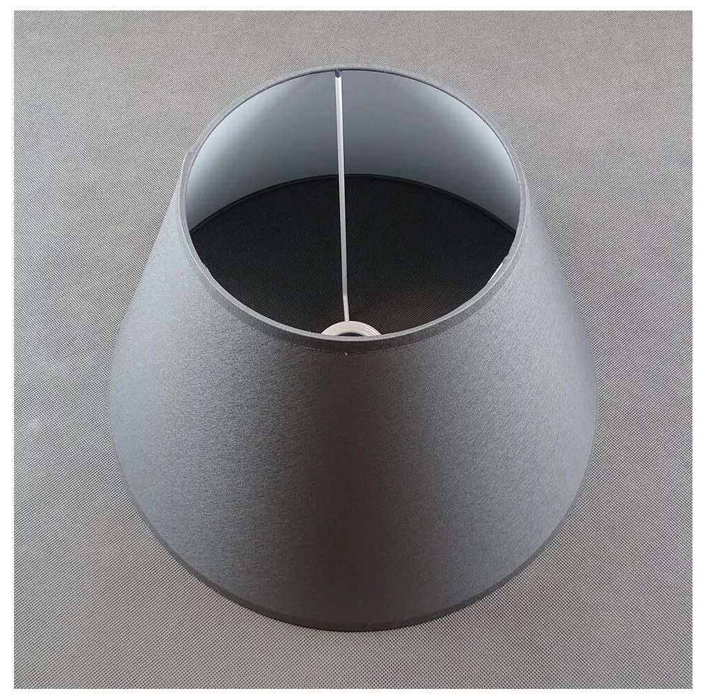 Paralume di ricambio per lampada da tavolo E27 40x40 cm grigio