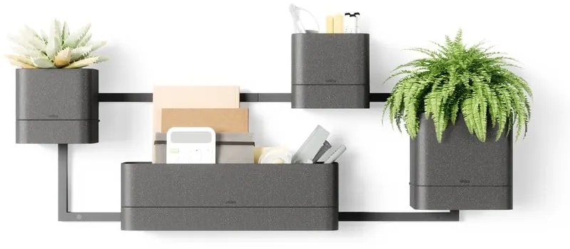 Vasi di plastica sospesi per erbe aromatiche in set di 4 pezzi Cubiko - Umbra