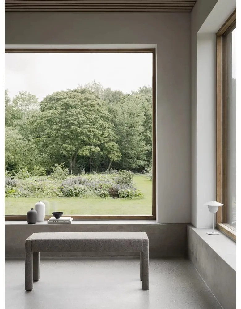 Panca beige in tessuto bouclé Sitta - Blomus