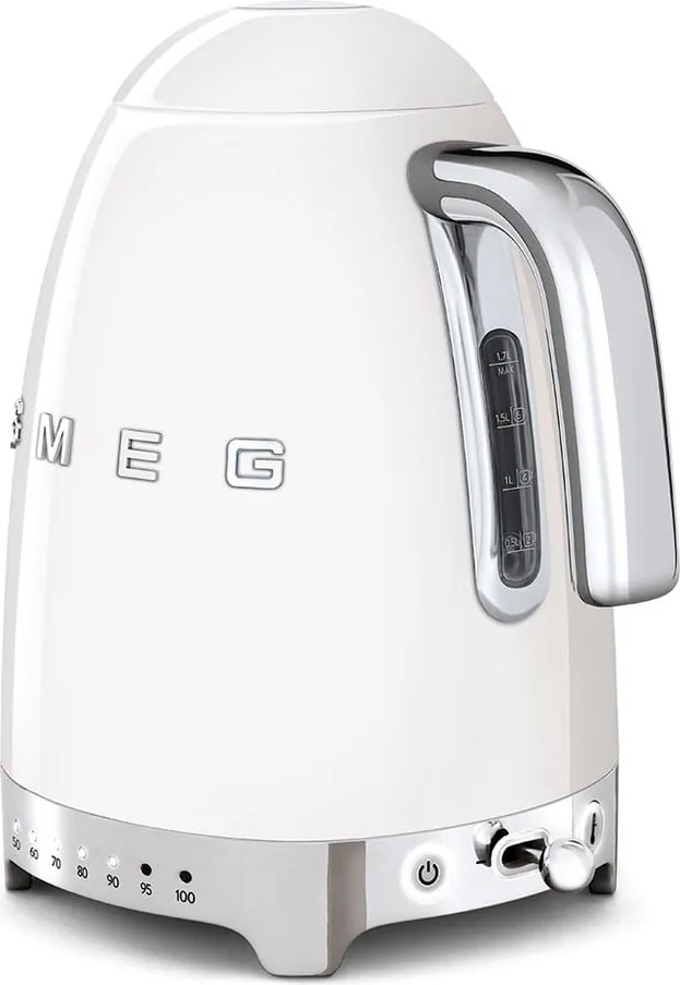 Bollitore in acciaio inox bianco da 1,7 l Retro Style - SMEG