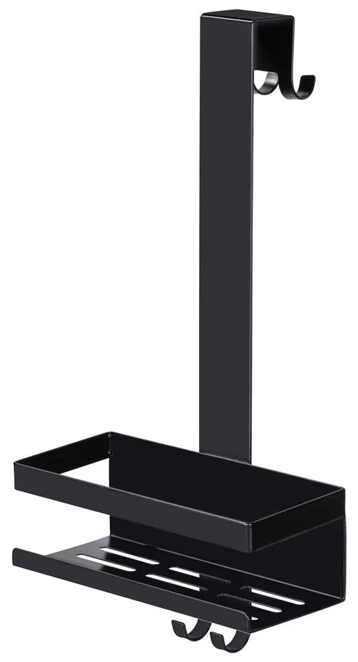 Mensola da bagno da appendere nera in acciaio inox Bribano – Wenko