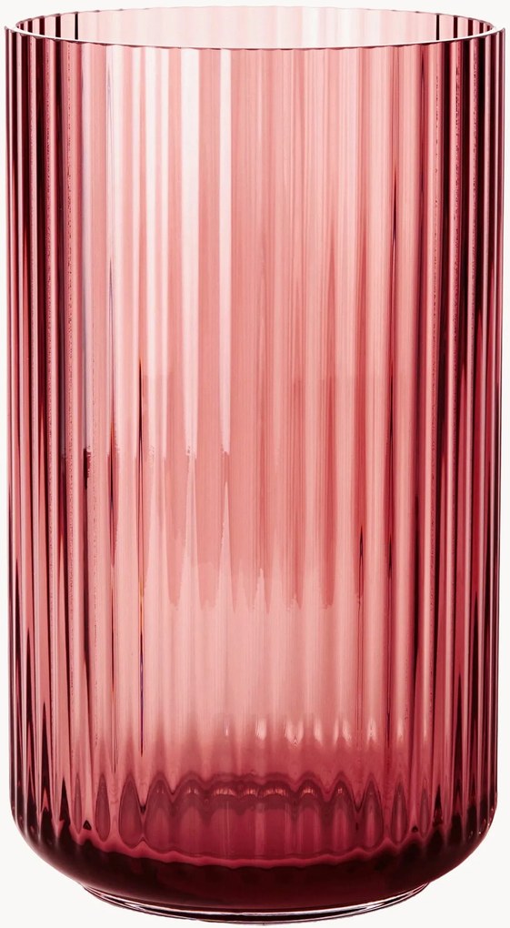 Vaso in vetro soffiato Lyngby, alt. 25 cm