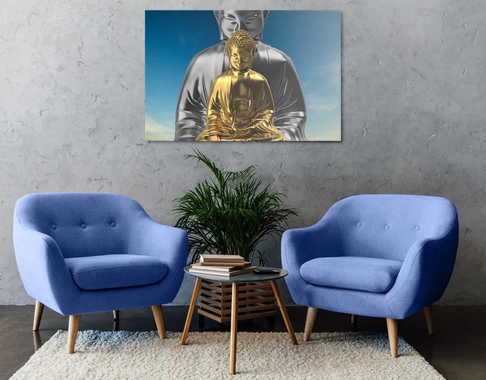 Stampa su tela – Buddha in meditazione