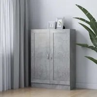 Libreria Grigio Cemento 82,5x30,5x115 cm in Truciolato cod mxl 13248