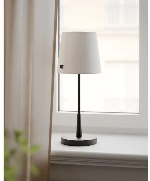 ByRydens 4002730-4002 - Lampada da tavolo LUMI 1xE27/8W/230V bianco/nero 48,5 cm