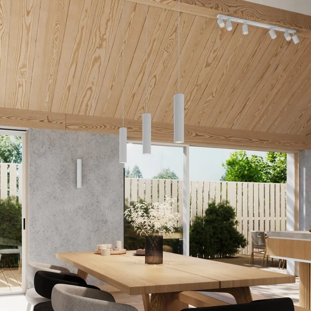 Lampada da parete bianca Gleam – Sollux