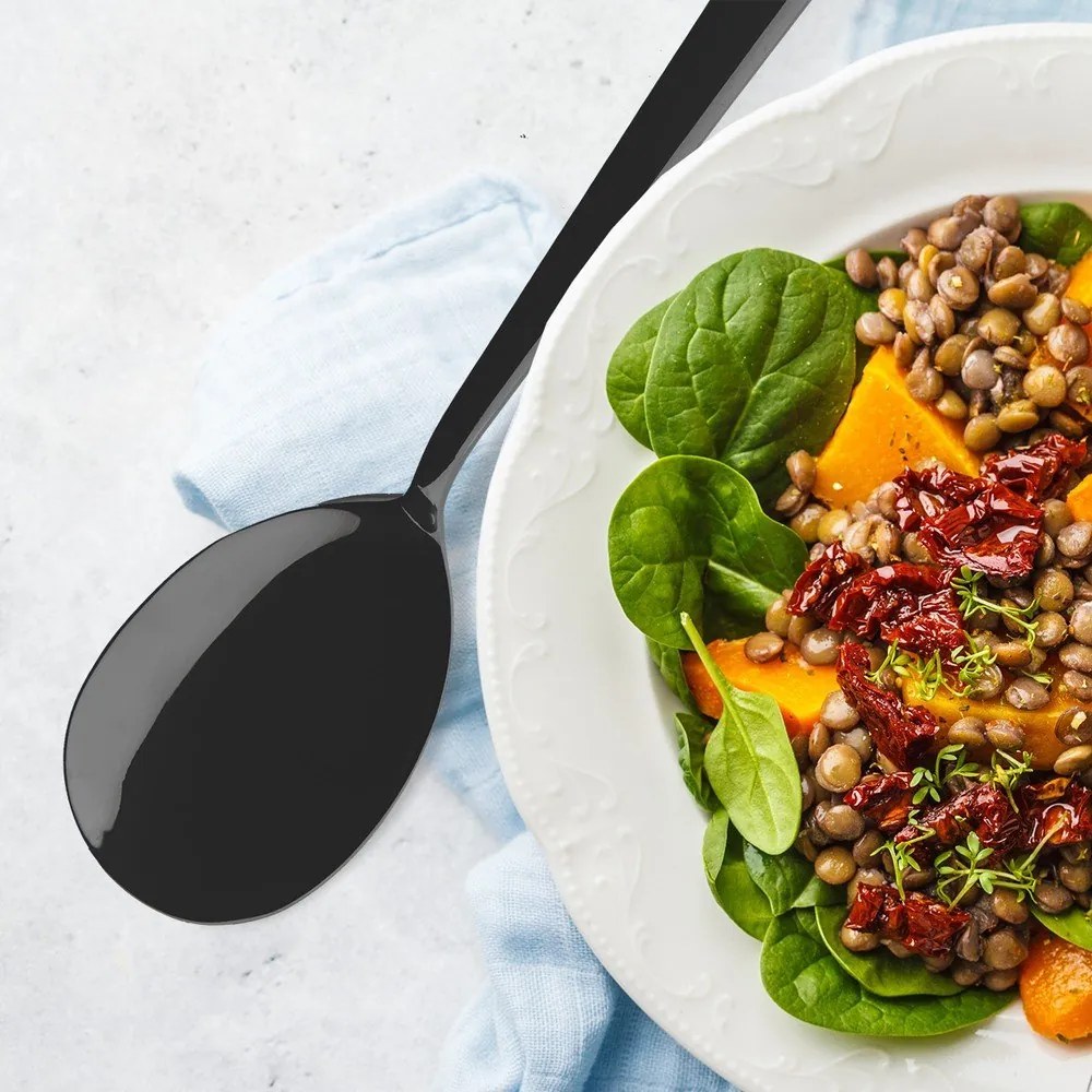 Mestoli da insalata in acciaio inox Black – Orion