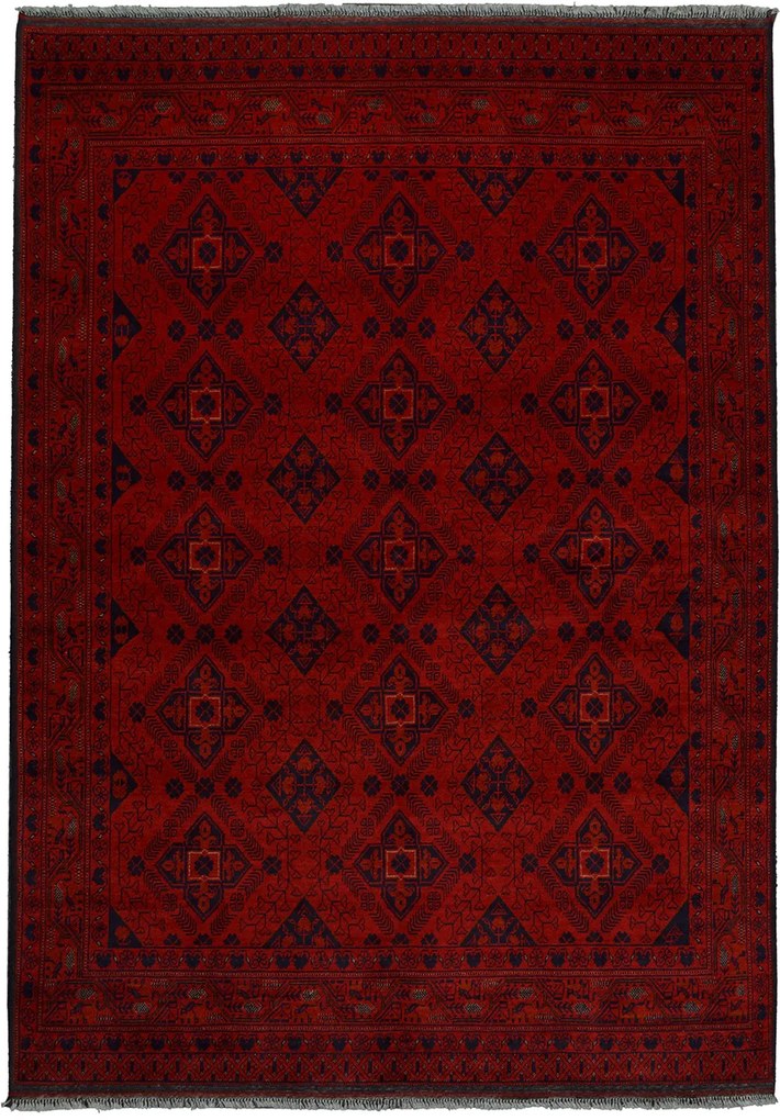 Afghan Tappeto 170x230 Rosso (Afghanistan) Annodato A Mano