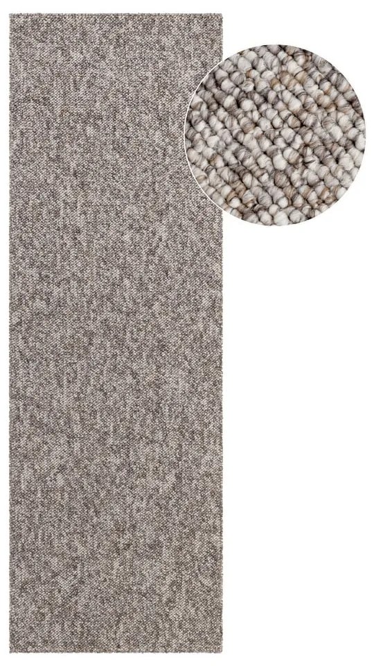Passatoia grigia lavabile 80x240 cm Rocco Taupe – Elle Decoration
