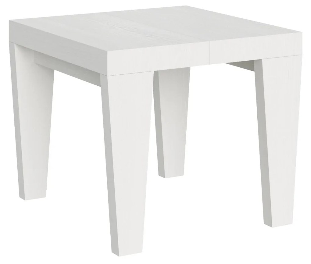 Tavolo allungabile Spimbo in diverse dimensioni e finiture, Bianco Frassino / 90x180/440 cm