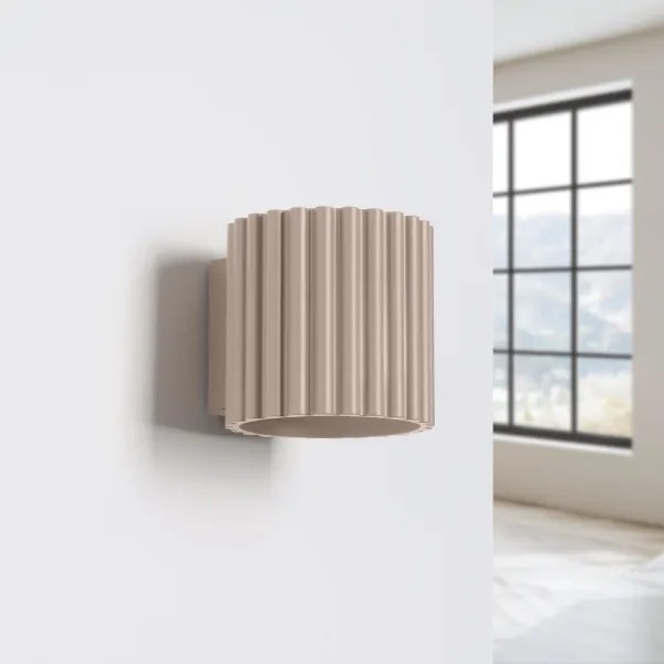 Sollux  SL.1816 - Applique da parete AURA 1xG9/10W/230V taupe