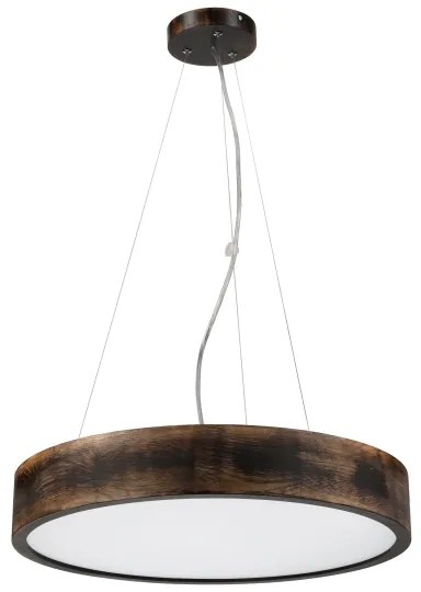 Brilagi - Lampadario LED su cavo CARVALHO SMOKEY 3xE27/60W/230V rovere Ø 47,5 cm