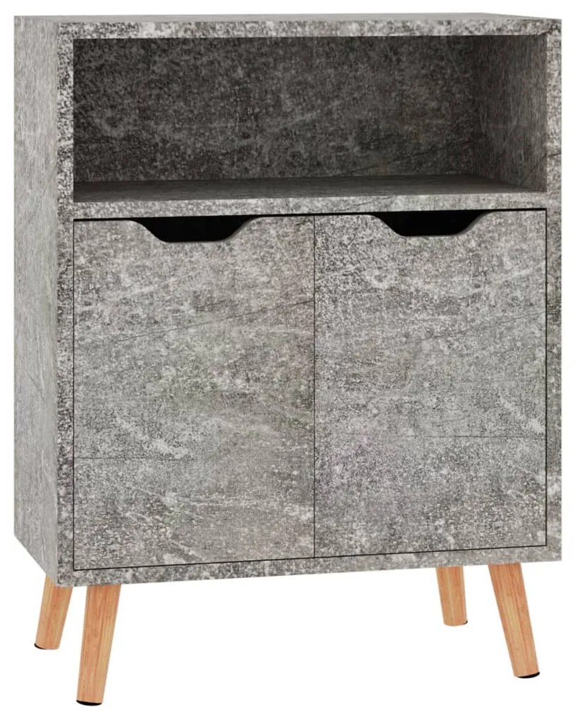 Credenza grigio cemento 60x30x72 cm in truciolato