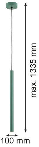 Argon 8333 - Lampadario LED a sospensione con filo RIO LED/4,2W/230V 3000K verde