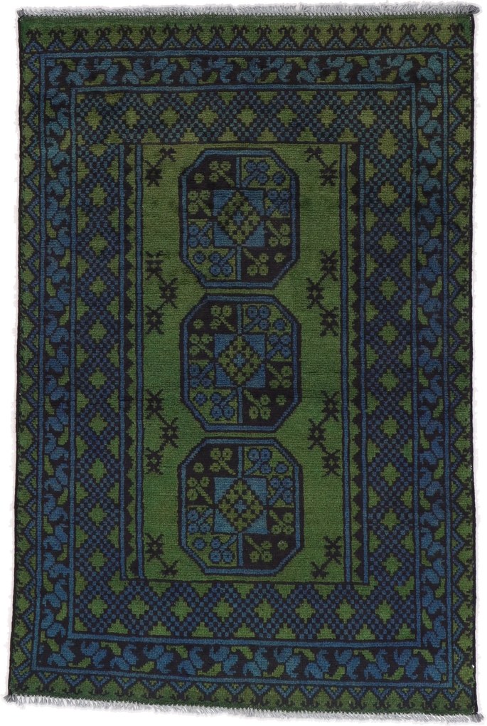 Afghan Tappeto 100 x 140 (Afghanistan) Annodato A Mano