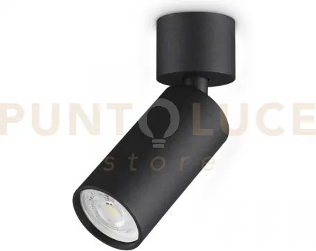 Dynamite faretto nero orientabile 1 luce attacco gu10 4cm lampadina...