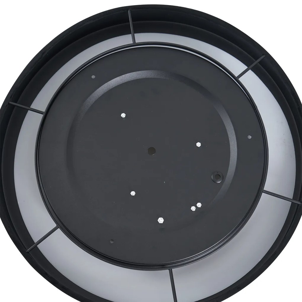 Plafoniera moderna in velluto nero 40cm con LED dimmerabile a 3 livelli - Sue