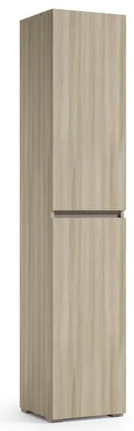 Mobile lavanderia Laundry 2 ante in truciolare olmo P 37 x L 45 x H 195 cm