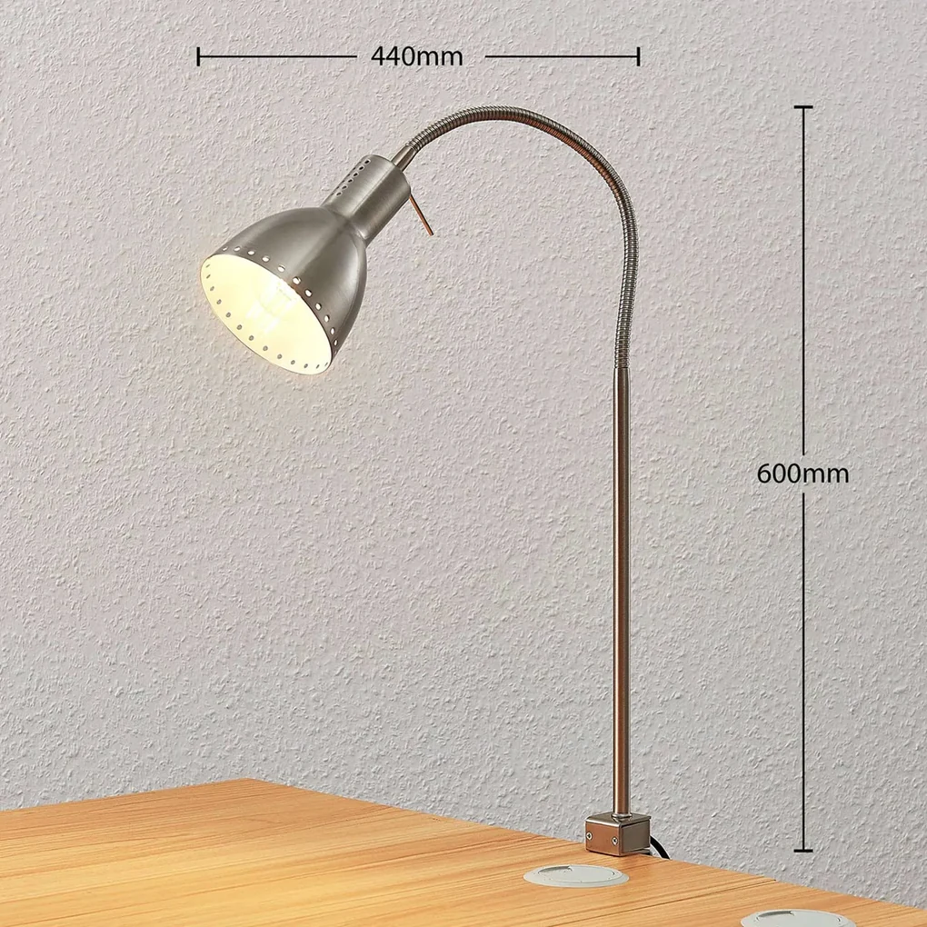 Stilnovo Topo Clamp Lampada LED da Tavolo con Morsetto