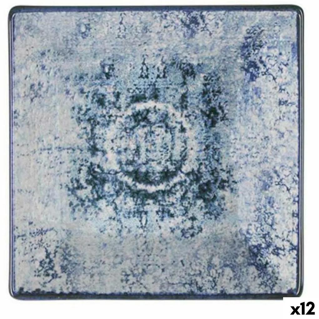 Piatto da Dolce La Mediterránea Electra Porcellana 18 x 18 x 2 cm (12 Unità)