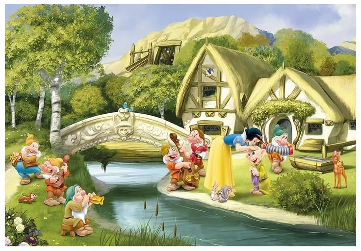 Fotomurale KOMAR Snow white, Multicolore 368X254 cm